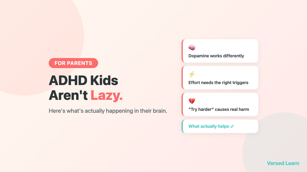 Why ADHD Kids Aren't Lazy
