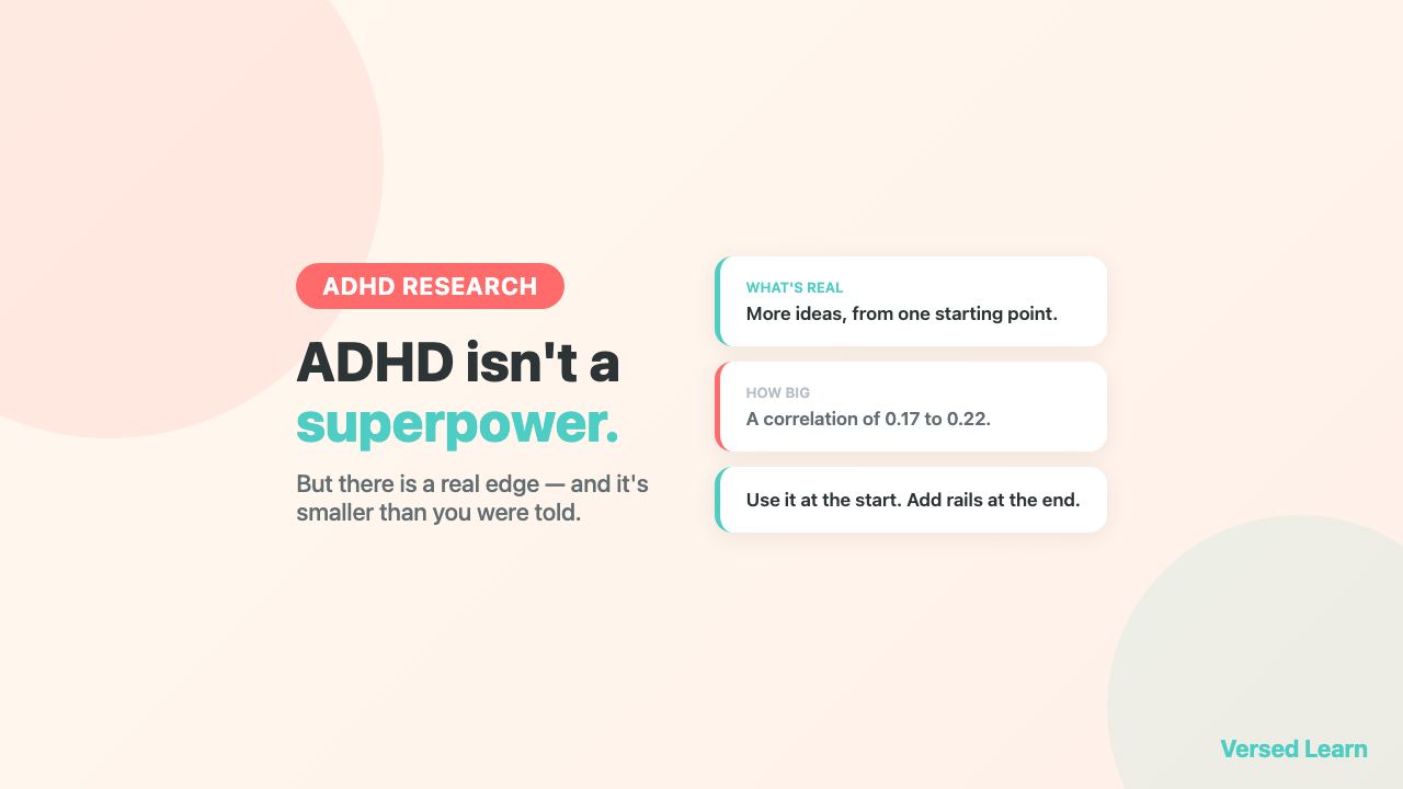 ADHD Isn't a Superpower — But There Is a Real Edge