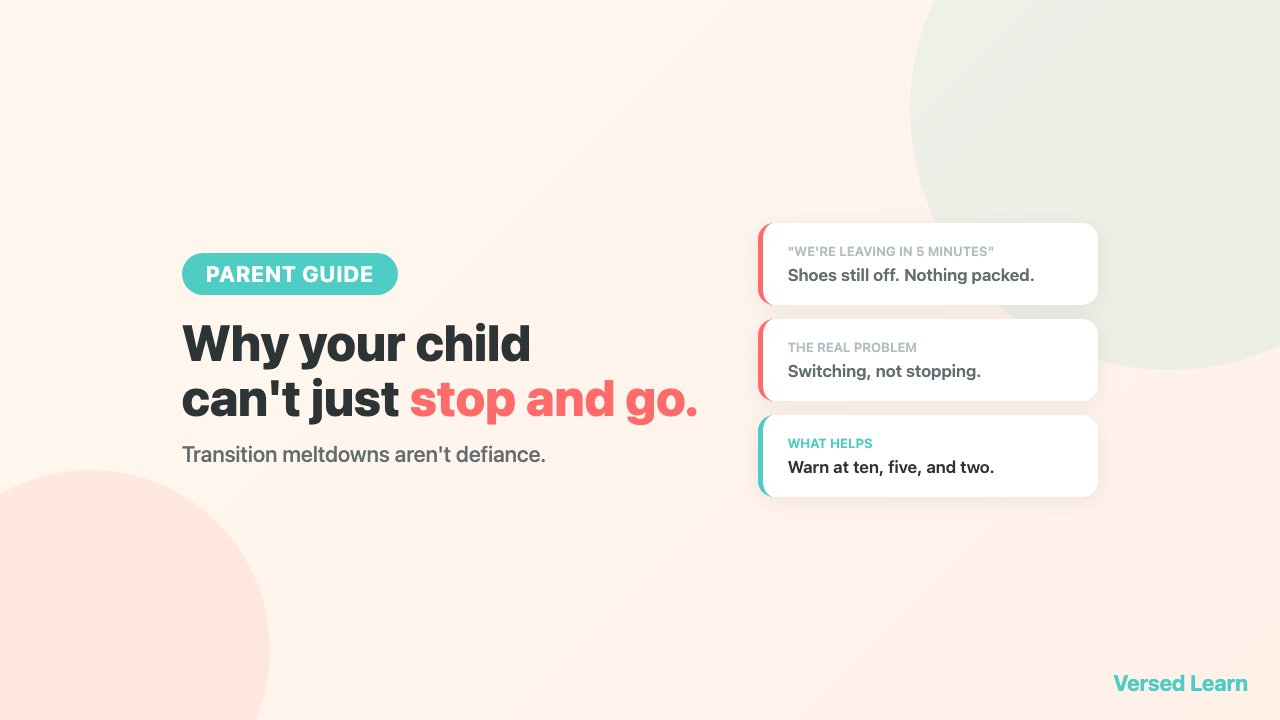 Why Your ADHD Child Can't Just Stop and Go