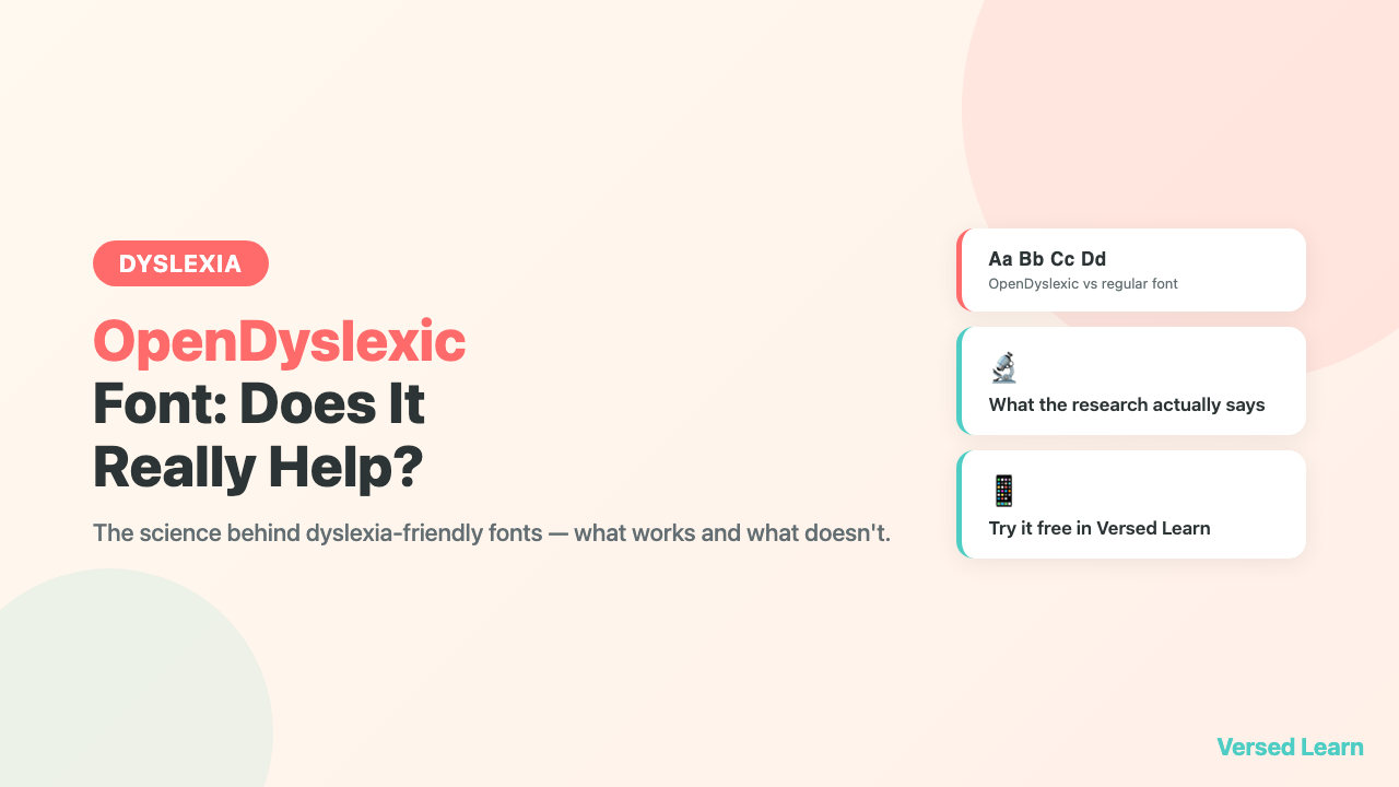 OpenDyslexic Font: Does It Really Help?